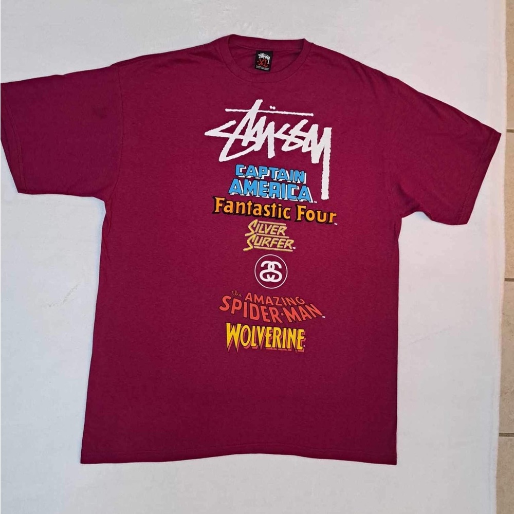 Stussy Marvel "Heros and Villains" T-Shirt - Men's size XL - Picture 1 of 10